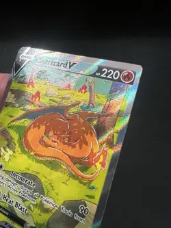 Pokemon Charizard V SWSH260 Black Star Promo NM MISCUT ERROR PERFECT CORNERS - Image 5