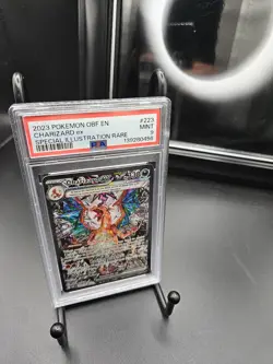 2023 Pokemon OBF EN-Obsidian Flames Charizard EX #223 Special IR PSA 9 - Image 1