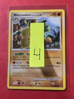 2008 Pokemon Organized Play Series 7 #10 Wormadam, UC, NF/H, cd4 - Image 3