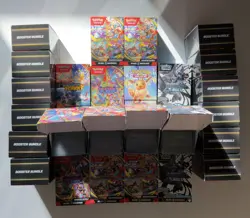 2200+ SLEEVED Pokemon TCG Holo/Reverse Holos Bulk Lot - Phantasmal Flames & More - Image 2