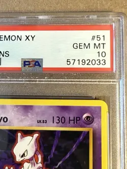 2016 Pokemon XY Evolutions Mewtwo #51 PSA 10 Gem Mint - Image 3
