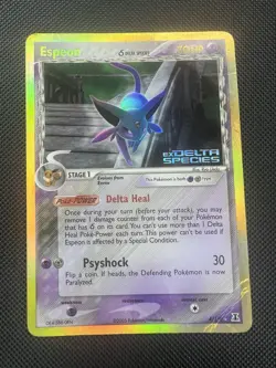 Pokemon Espeon 4/113 ex Delta Species Reverse Holo Stamped - Image 1
