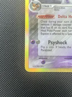 Pokemon Espeon 4/113 ex Delta Species Reverse Holo Stamped - Image 4
