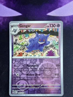 Pokemon TCG Gengar 094/165 Sv: Scarlet & Violet 151 Reverse Holofoil Near Mint - Image 1