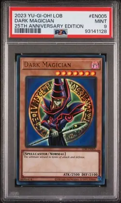 Yu-Gi-Oh! TCG - Dark Magician LOB-EN005 - 25th Anniversary Set - PSA 9 - MINT - Image 1