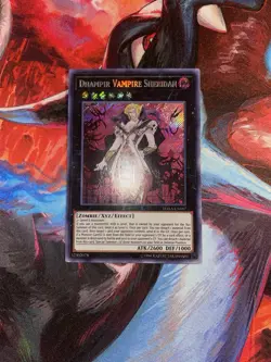 Yugioh! Dhampir Vampire Sheridan DASA-EN007 Secret Rare Unlimited Light Play - Image 1