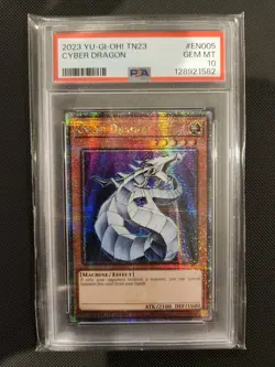 PSA MINT 10 Cyber Dragon TN23-EN005 Quarter Century Secret Rare YU-GI-OH! - Image 1