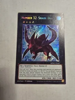Number 32: Shark Drake 1st Edition Secret Rare MZMU-EN067 Yu-Gi-Oh! - Image 1