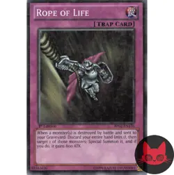 Yugioh Rope of Life BP02-EN176 Mosaic Rare 1st Edition NM - Image 1