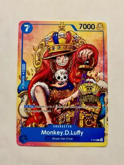 Monkey.D.Luffy (2nd Anniversary Stamped Promo) P-043 - One Piece TCG - English - Image 1