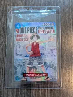 2026 Bandai Namco Monkey.D.Luffy One Piece US College Voyage Promo P-055 Sealed - Image 1