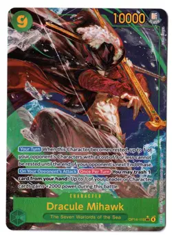 One Piece EN OP14-119 Dracule Mihawk SEC NM-MT - Image 1