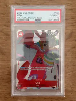 2023 One Piece Gift Collection Uta OP01-005 English Promo PSA 10 - Image 1