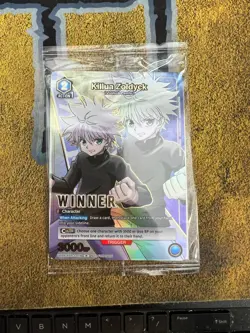 Union Arena TCG SEALED Killua Zoldyck UEPR/HTR-1-018 R Winner Promo!! - Image 1