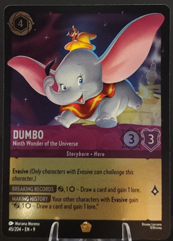 Dumbo - Ninth Wonder of the Universe 45/204 L (Foil)-Disney Lorcana- Fabled (NM) - Image 1