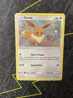 Eevee Pokemon Card Sun & Moon Black Star Promo #SM184 TCG Holo - Image 1