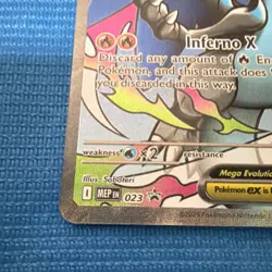 Pokemon Mega Charizard X EX Promo Holo 360 HP Me: Mega Evolution 023 Card - Image 2