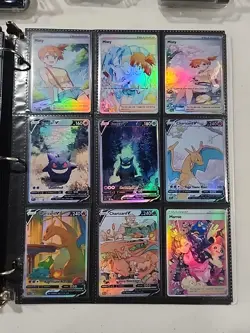 Lot of 30 Custom holo fanart mixed V Pokemon Trading Card Sleeved & Top Loaded! - Image 1