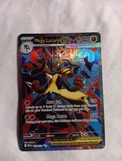 Pokemon TCG Mega Lucario EX 160/132 Ultra Rare Holo Card Mega Evolutions - Image 1