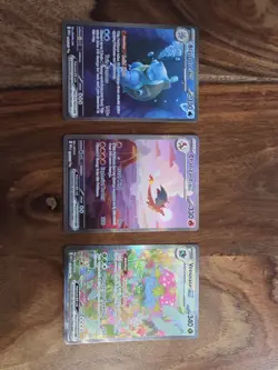 Pokemon Scarlet & Violet 151 Set Venusaur EX, Charizard EX, Blastoise EX Cards - Image 1