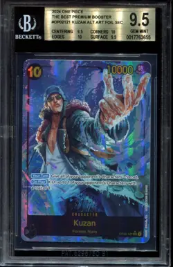 Kuzan OP02-121 SEC Alt Art BGS 9.5 The Best Premium Booster One Piece Card - Image 1