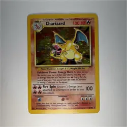 Pokemon Charizard Base Set Holo Rare 4/102 120 HP Wizards of the Coast Card - Image 1