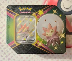Pokemon Shining Fates Eldegoss V Tin Sealed – 5 Booster Packs + Promo Card - Image 1