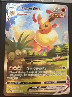 Flareon VMAX SWSH180 SWSH: Sword & Shield Promo Cards Holo - Image 1