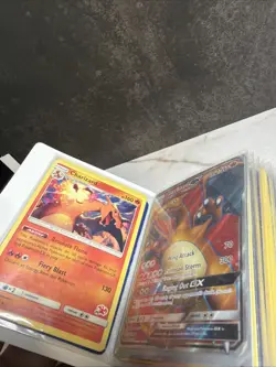 Pokemon Card Book Charizard Pikachu Evee Lot - Image 2