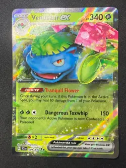 Venusaur EX 001/142 | Stellar Crown | Holo | Pokemon Card | NM - Image 1