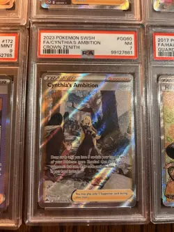 6 CARD Pokemon Trainer Lot - Boss's Orders Cynthia Sonia Serena PSA + MORE - Image 5