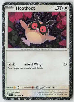 Hoothoot - 126 (Cosmos Holo) 126/162 - SV: Scarlet & Violet Promo Cards Holo - P - Image 1