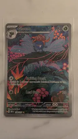 Pokemon Gloom 198/197 SV03 Obsidian Flames Illustration Rare Full Art Holo Card - Image 1