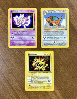 1999 Pokemon Movie Promo Card Lot - Mewtwo - Dragonite - Electabuzz - Image 1