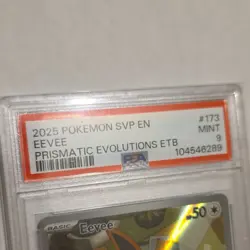 Pokemon Eevee Promo Holo 173 Scarlet & Violet PSA 9 English Card - Image 2