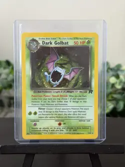 Pokemon Dark Golbat Holo Rare TCG Card Unlimited 7/82. - Image 1