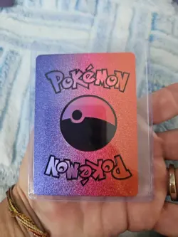 Charmander, Charmeleon, Charizard GX Rainbow Foil Vinyl Fan Art Collector Card - Image 2