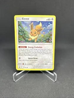 Pokemon TCG Sun & Moon Eevee 101a/149 Alternative Alt Art Cosmos Holo Promo Card - Image 1