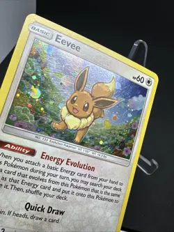 Pokemon TCG Sun & Moon Eevee 101a/149 Alternative Alt Art Cosmos Holo Promo Card - Image 5