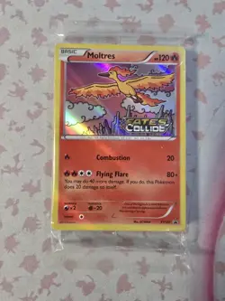 MOLTRES XY127 HOLO PROMO BLACK STAR FATES COLLIDE POKEMON CARD NM-Mint SEALED. - Image 1
