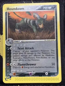 Houndoom 34/97 Uncommon Rare Pokemon Card TCG NM/VLP - Image 1