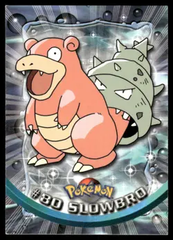 Pokemon Cards Slowbro #80 Topps Trading Cards Series 2 LP *2 - Image 1