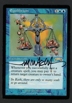 ***Equilibrium Signed MTG Exodus Jeff Miracola Kid Icarus - Image 1