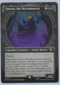 MTG The Lord of the Rings: #310 Sauron, the Necromancer (Showcase) - Image 1