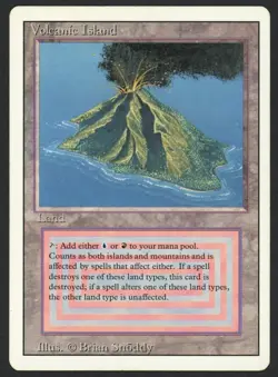 ***Volcanic Island*** MTG Revised Magic Kid Icarus - Image 1