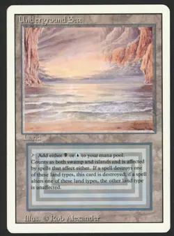 ***Underground Sea*** MTG Revised Magic Kid Icarus - Image 1