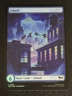 MTG Teenage Mutant Ninja Turtles Island Full Art Foil 0192 NM - Image 1