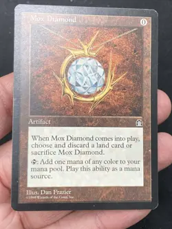 ***Mox Diamond (Edge Ding)*** MTG Stronghold Magic Kid Icarus - Image 3