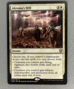 MTG - Akroma's Will | Commander Legends | Rare | Regular 003/361 | NM - Image 1