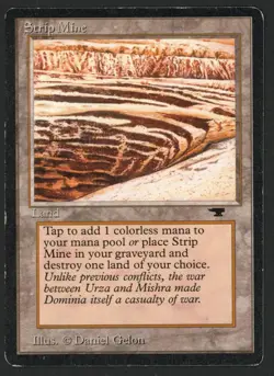 ***Strip Mine No Horizon*** MTG Antiquities Magic Kid Icarus - Image 1